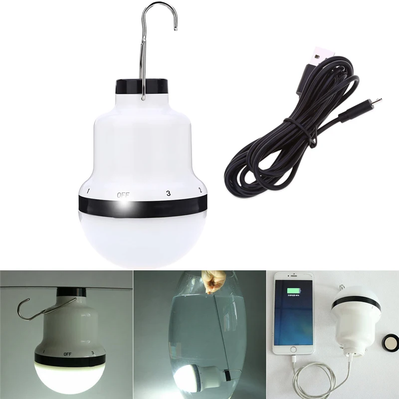 Waterproof Charging light LED rechargeable light bulb Portable Camping