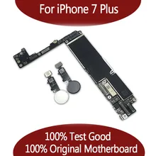 100% Original unlocked for Phone 7 plus Motherboard without Touch ID,for iPhone 7P Mainboard with Chips,32gb / 128gb / 256gb