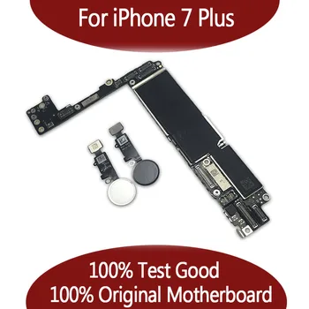 

100% Original unlocked for Phone 7 plus Motherboard without Touch ID,for iPhone 7P Mainboard with Chips,32gb / 128gb / 256gb