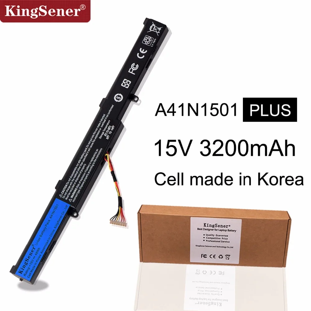 KingSener Corea celular A41N1501 batería del ordenador portátil para ASUS GL752JW GL752 GL752VL GL752VW N552 N552V N552VW N752 N752V N752VW serie - 1