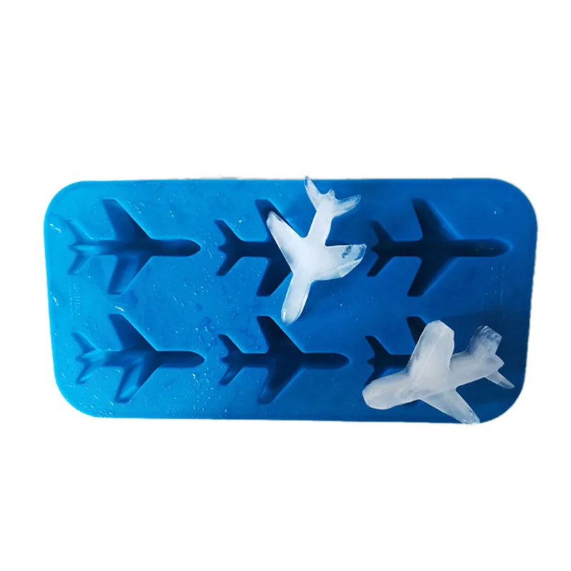 Синий 3d струйный самолет силиконовые помадные формы для шоколада формы для кубиков льда для приготовления мороженого инструменты для украшения торта