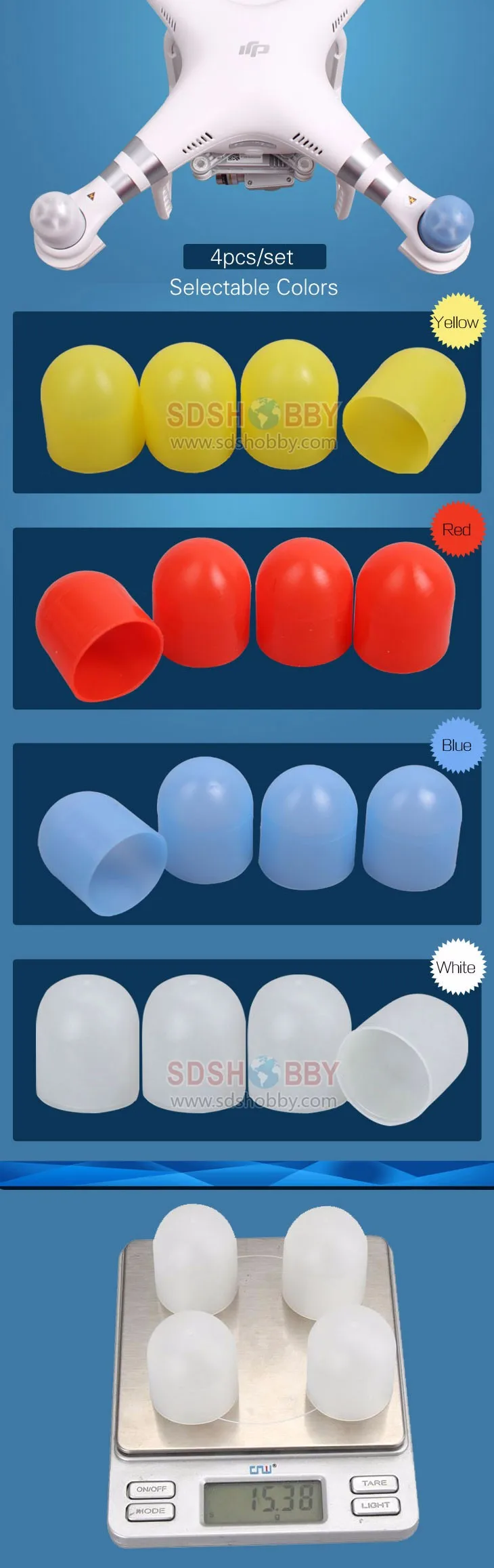 4pcs Dust Proof Motor Protector Cap Cover Guard Shell For DJI Phantom 3/4/PRO+ 22/23 Series Motor