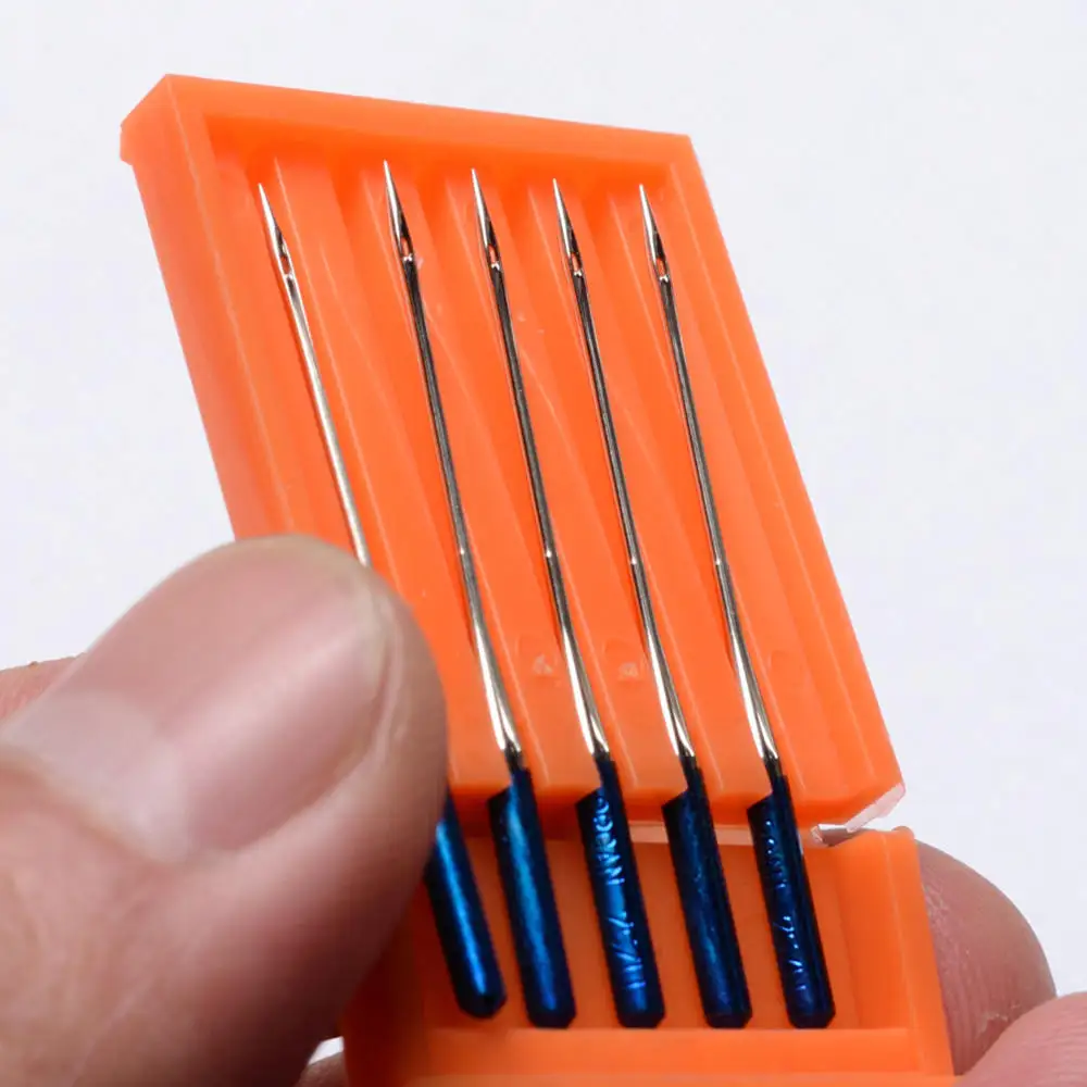 

5 PCS Domestic Sewing Needle Elastic Stitch Needle Fabric Prevents Jumper Super Stretch for Domestic Sewing Machine
