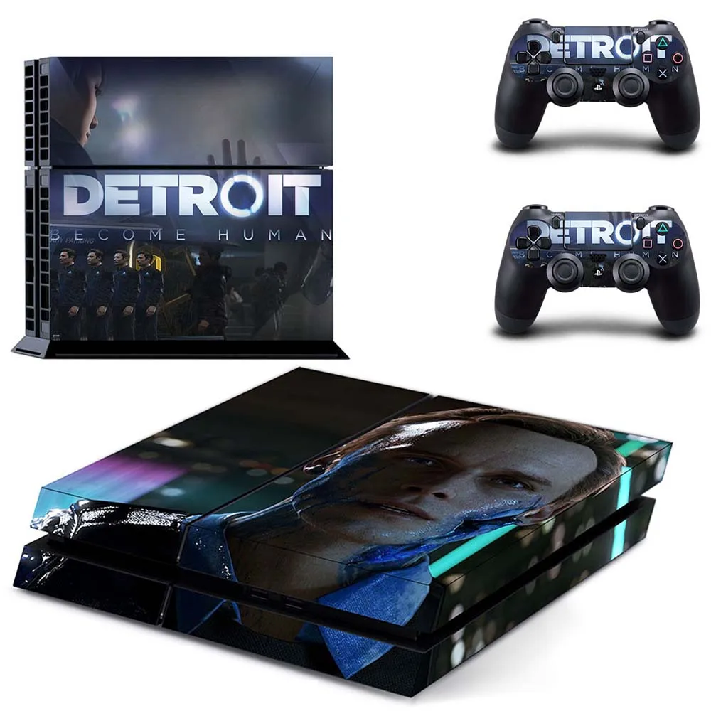 Detroit Become Human Pc Ps4 Controller PS4 Vinyl Skin Detroit Become Human Decal PS4 Console Skin and Two