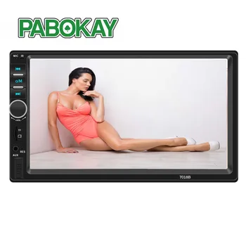 

2 Double Din 7018B Car MP5 Player 7 Inch Touch Screen Auto MP4 Video Radio Remote Control Support Rear View Camera