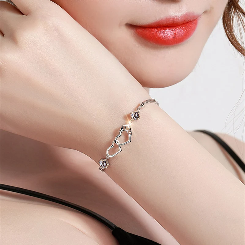 New York 925 Plated Navy Girlfriend Bracelet MFSH New York 925 Plated Navy Girlfriend Bracelet MFSH
