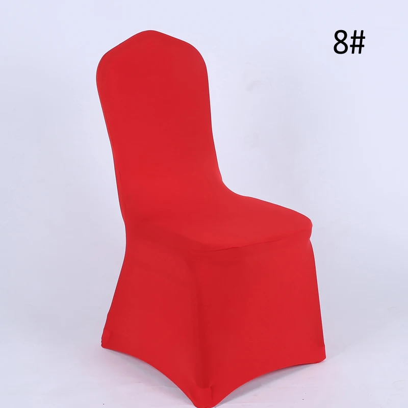 20pcs/lot Universal Outdoor Event Chair Cover Lycra Spandex White Chair Covers Spandex Banquet Wedding Decoration Removeable