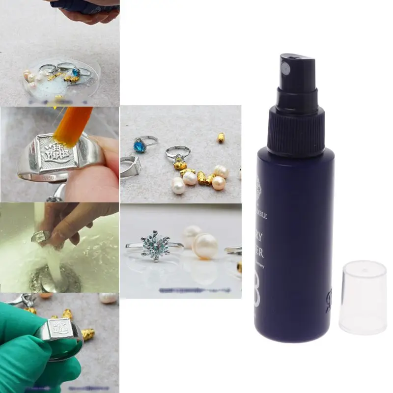 

50ML Quick Gem Jewelry Cleaner Anti-Tarnish Cleaning Diamond Silver Gold Jewelry