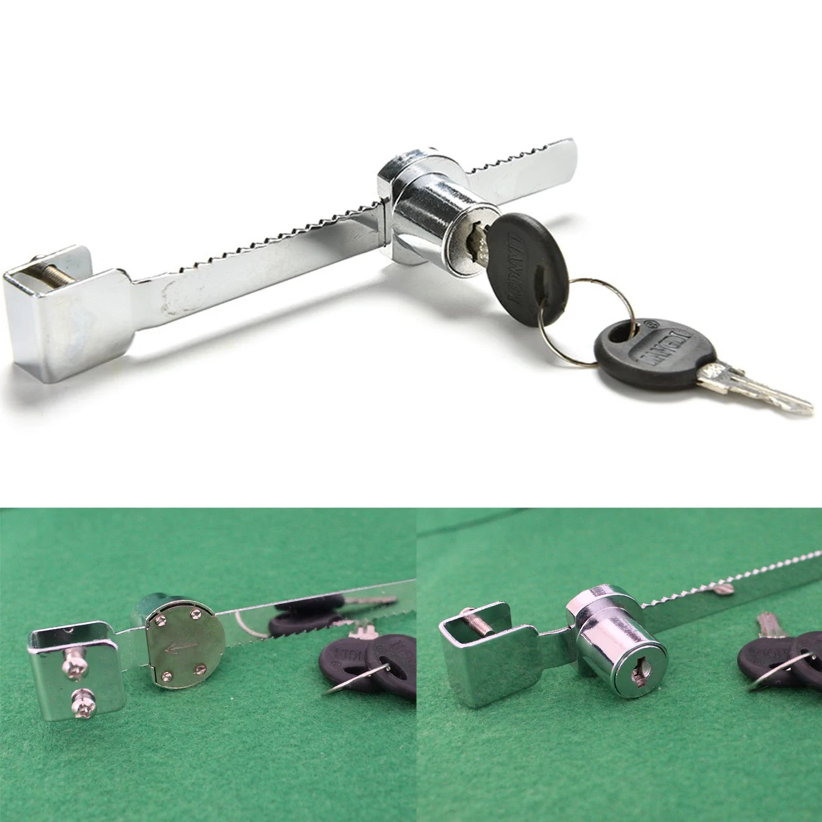 Practical Lock Cabinet Sliding Glass Door Locks With 2 Keys For Reptile Breeding Box Showcase Display Case