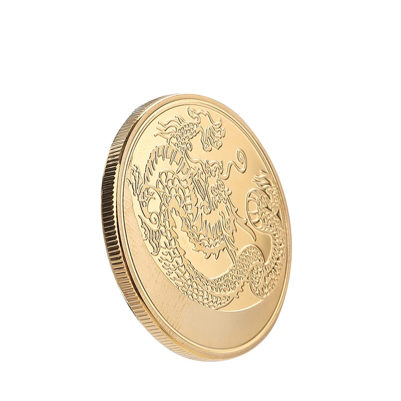 Gold Coin Collecting Commemorative Coin Collectibles Souvenir Bitcoin Gold Plated Coins Gifts Home Decoration Accessories