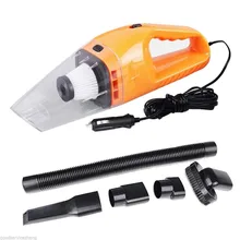 Фотография Car Vacuum Cleaner Wet&Dry Portable Super Auto Dust Hand Vac Pet Hair Crumbs Cleaner Cyclone 120W 4000PA with 5 Meter Cable 12v