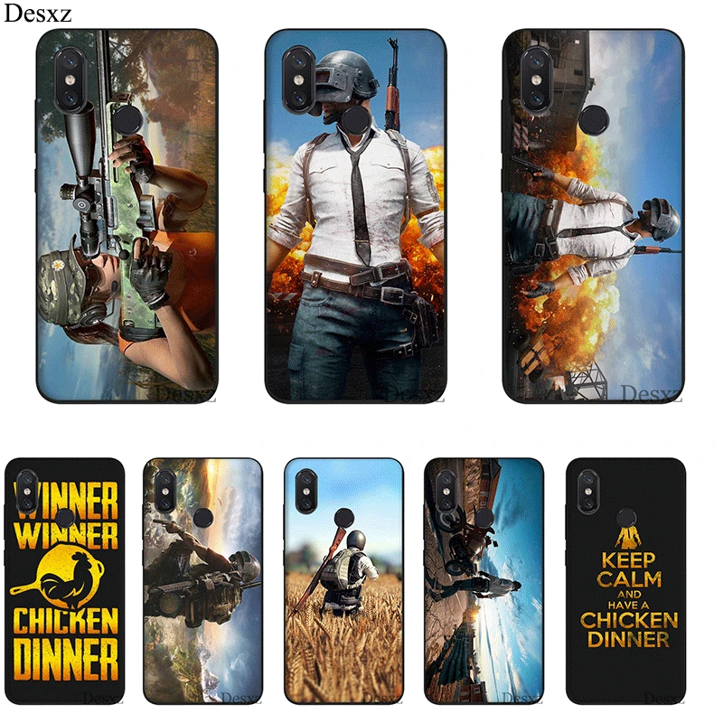 

Mobile Phone Case For Xiaomi Mi MAX 3 6 8 A2 Lite A1 A2 5X 6X F1 9 SE Silicone Cover Pubg Bag Shell Casing