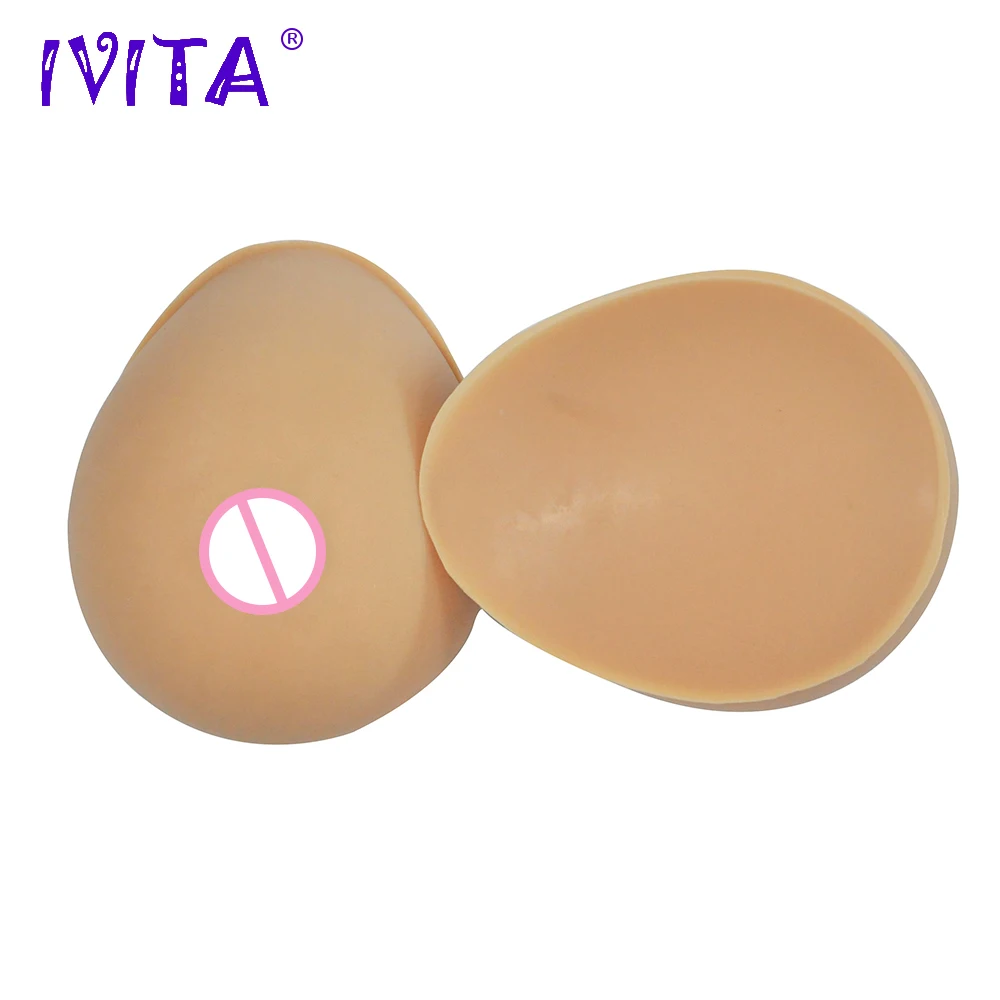 IVITA 1600g Suntan реалистичный силиконовый корректор для улучшения формы груди