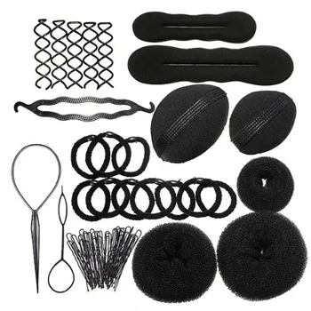 

2018 New fashion 1set Elastic Clamping Hairstyle Entrainment Tied Hair Weaving Hairstyle for family A@ dropshipping