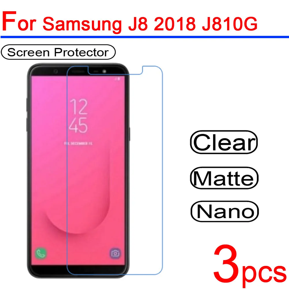 

3pcs Ultra Clear Soft LCD Screen Protectors Film Guard Cover for Samsung Galaxy J2 J3 J4 J6 J8 J7 Prime 2018 Protective Film
