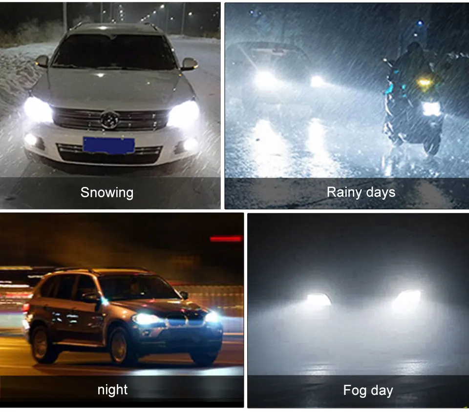 Turbo Led H4 H7 LED Car Headlight Bulbs 72W 10000LM H1 H11 9005 HB3 9006 HB4 9012 HIR2 12V 24V 6500K Fog Lamp Auto Car Lights