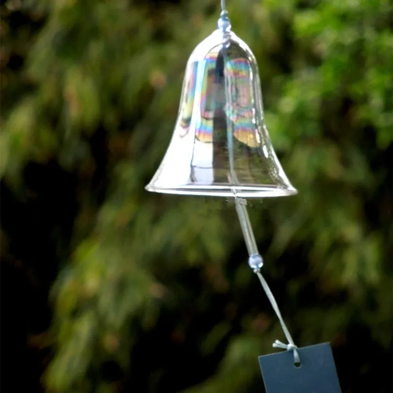 

16pcs/pack Lace Pattern Glass Wind Bell Home Decorative Transparent Glass Windchime New Year Birthday Friend Gift Handmade