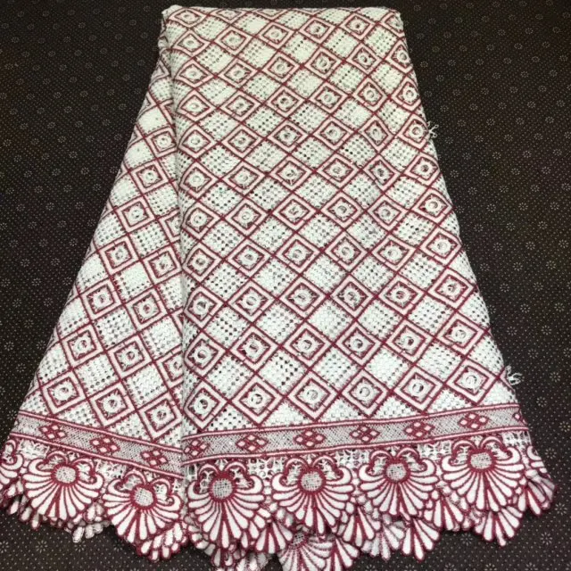 5 двор африканская импортное кружево ткань с Стразы Pagne текстильная ткань Африки для свадебное платье ткань французские кружева Материал
