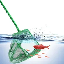Nuovo acquario verde serbatoio di pesce gamberetti quadrati rete da pesca piccola attrezzi da pesca all'aperto manico antiscivolo esca rete da pesca Portablefish