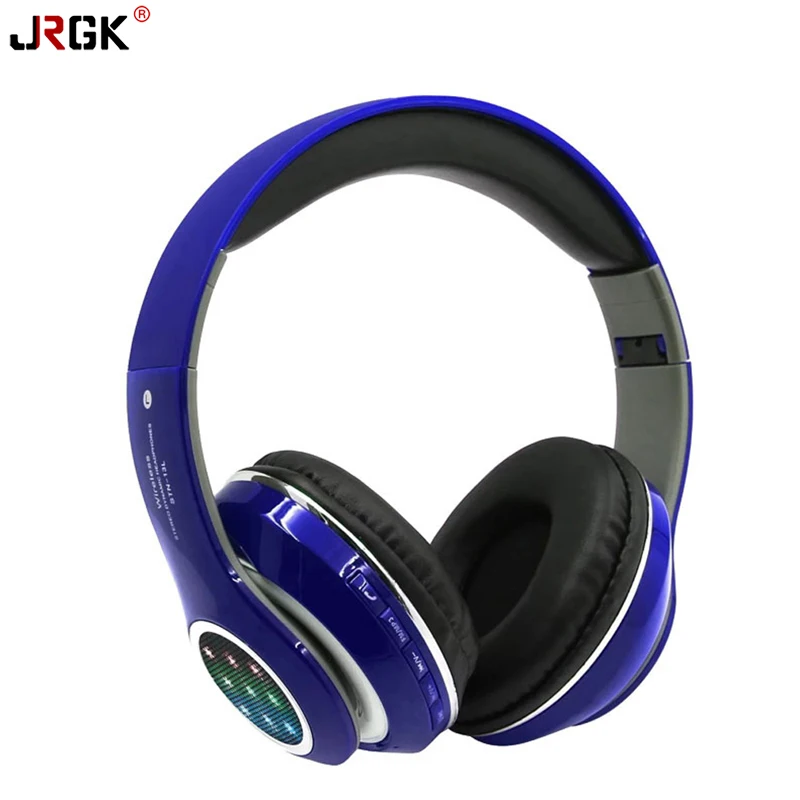 

Foldable Wireless bluetooth Stereo Headset LED light Sport bluetooth Headphone with Mic For Mobile Phone PC Laptop Computer