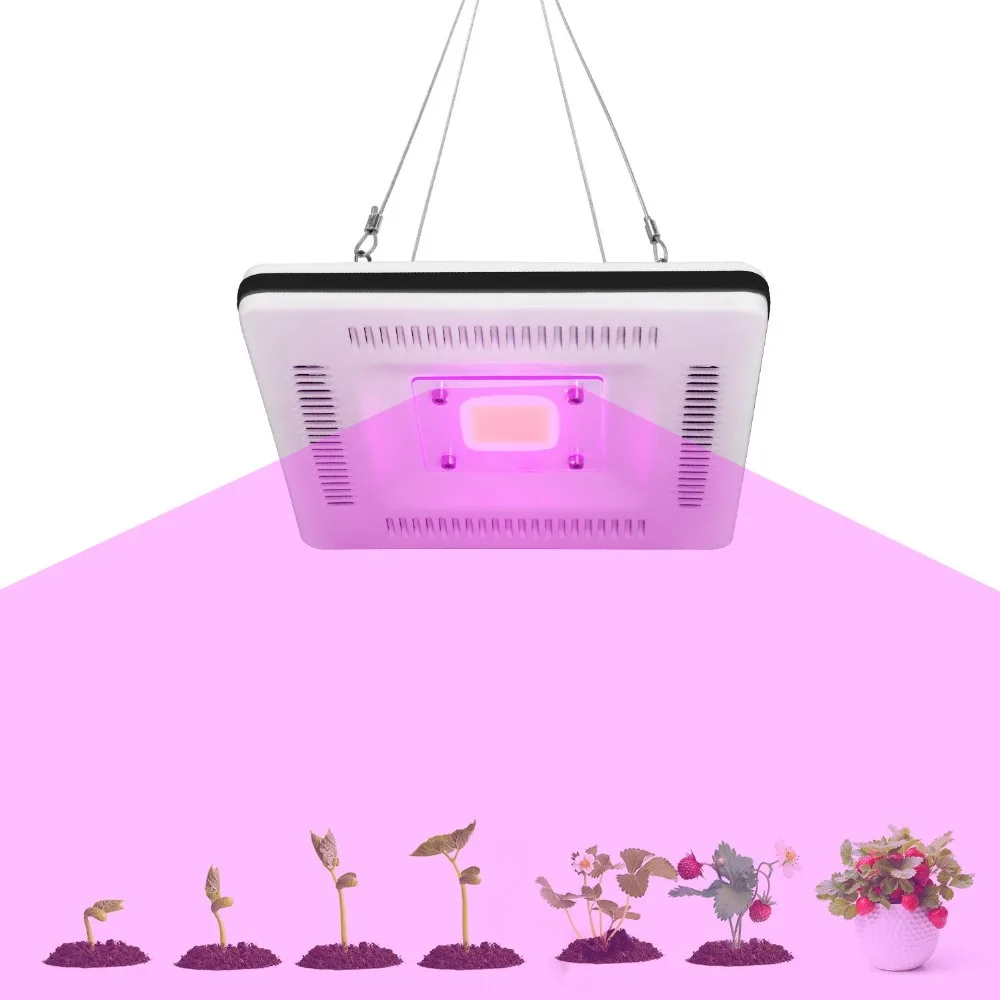 

Full Spectrum Plant Grow Light COB Led 50W ,Ultra-Thin IP67 LED Grow light for Plant Indoor Outdoor Flower Hydroponic Greenhouse