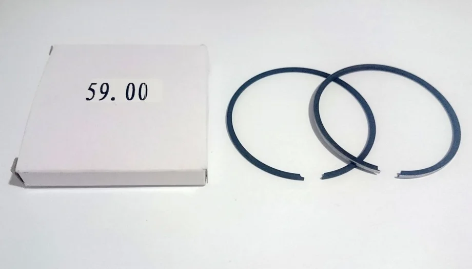 thumbnail image 2 of Piston Ring Set (2 Pcs) For Suzuki Outboard DT 9.9HP 15HP 2-Stroke Engine - 59mm, Replaces 12140-93114 2 of 9