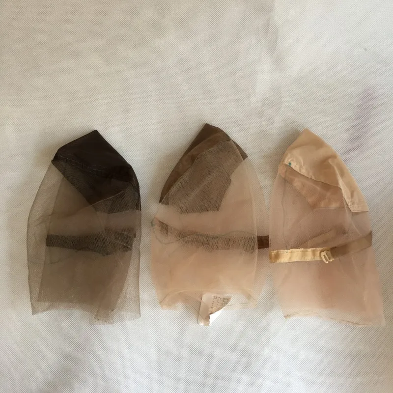 5pcslot Lace Net Wig Cap Base For Making Full Hand Made Wigs With Adjustable Straps Glueless Weaving Cap Customize Your Own (11)