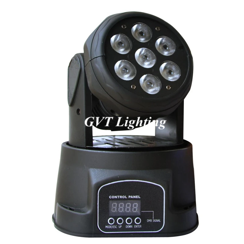 2 шт. Led Moving Head Wash 7x12 Вт DMX мини Музыка Звук рождественское Освещение сцены вечерние lumiere лазерное шоу диско Dj RGBW освещение