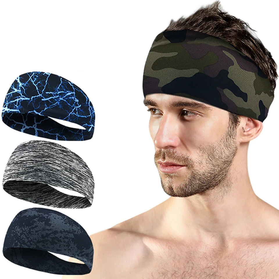 

Headbands for Men Women Mens Sweatband Sports Headband Moisture Wicking Workout Sweatbands Yoga Hair Bands Head Sweat