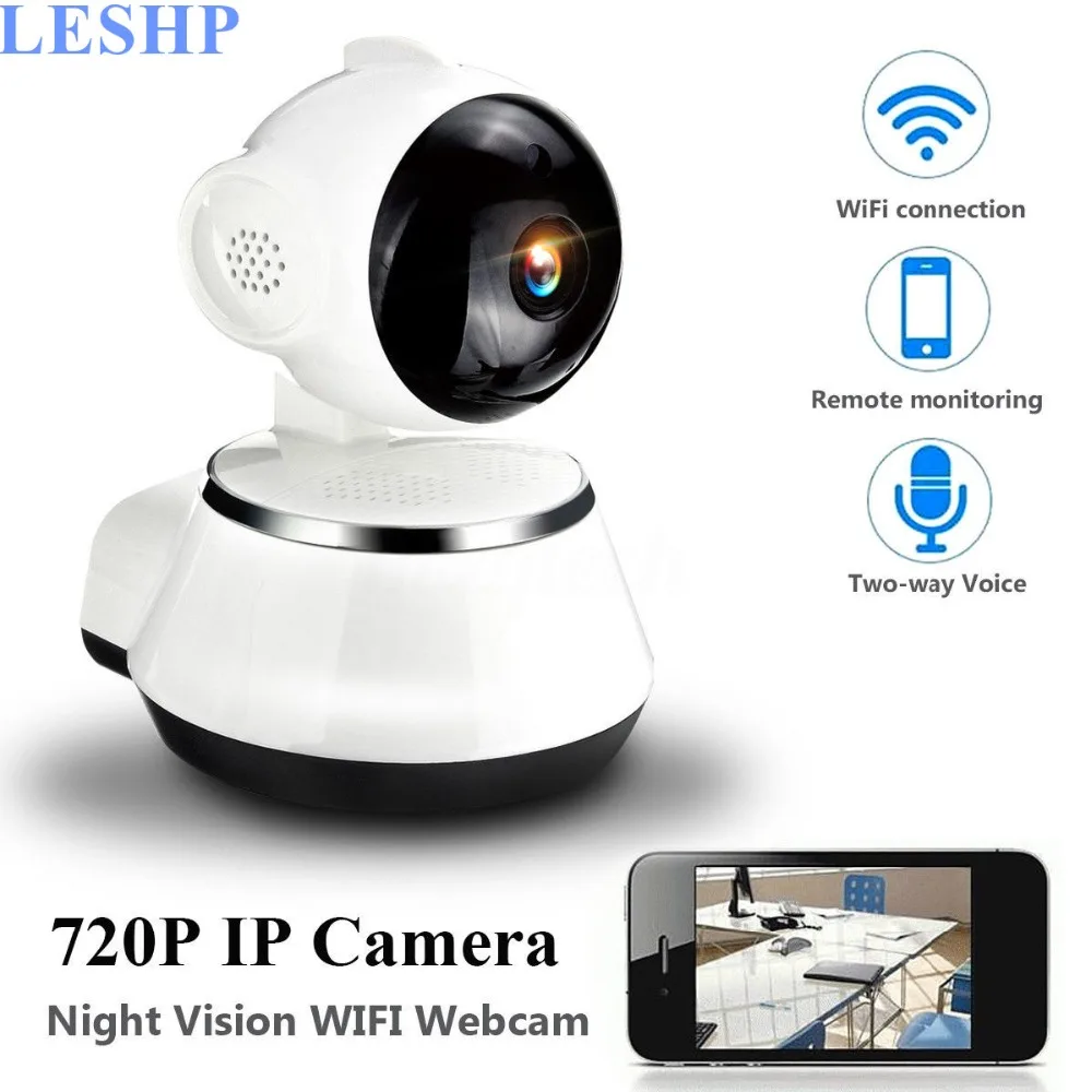  720P HD Wireless Wifi IP Camera Home Security Surveillance Camera Wide Angle Indoor Camera Night Vi