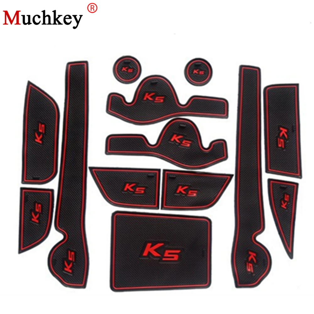 

Non-slip Interior pad door mat Cup mat car sticker Fit For KIA K5 OPTIMA 2010 2011 2012 2013 2014 Left Hand Drive 13pcs