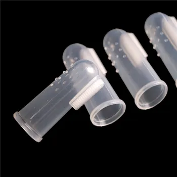 

5Pcs Infant Soft Silicone Finger Teeth Rubber Clean Massager Training Brush Set Baby Toothbrush With Case Dust Shield