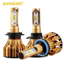 AUXMART T6 H1 H7 H11 9005 9006 светодиодный лампы 6500 K 70 W T6 серии Светодиодная лампа для автомобиля Hi-Lo луч H4 автомобильной SMD фары автомобиля