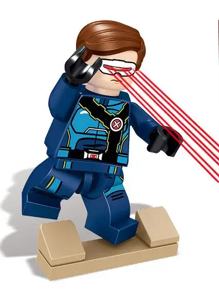 Legoings 8pcs Marvel X-men Magneto Professor X Mystique Quicksilver Phoenix Building Blocks Toys for Children