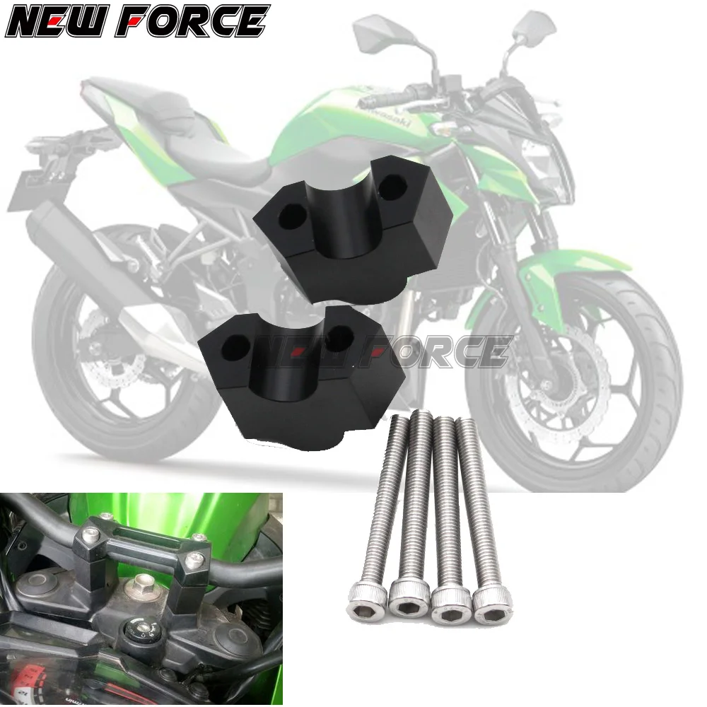 Handlebar Bar Riser Adapter For KAWASAKI Z250 Z300 Z800 Z 800/300/250 Motorcycle Accessories Increase Height 20mm CNC | Автомобили и