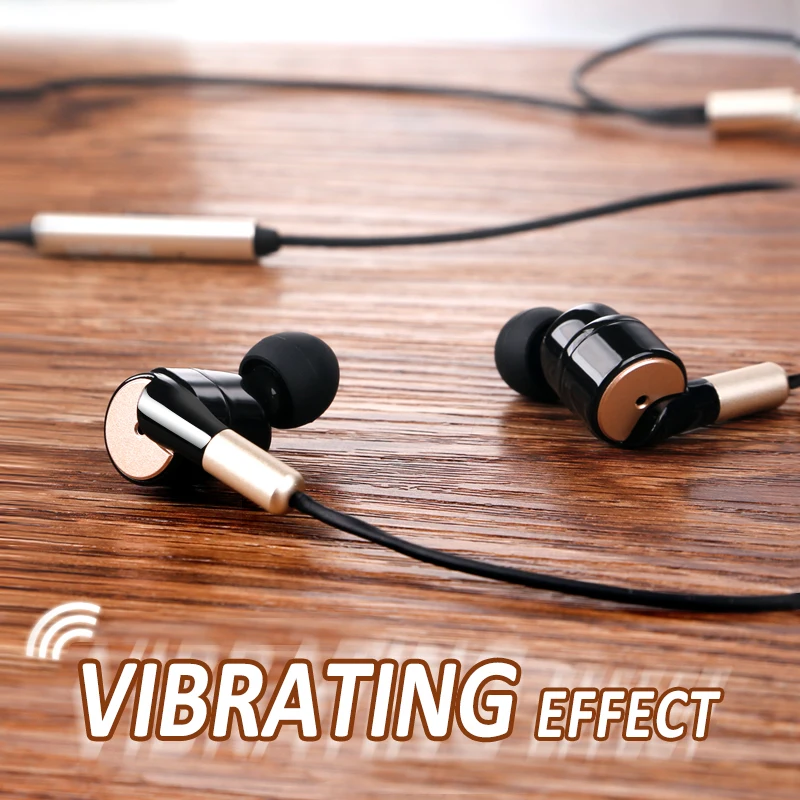 Наушники Salar S990 Bass In ear вибрационный металлический стерео игровые наушники