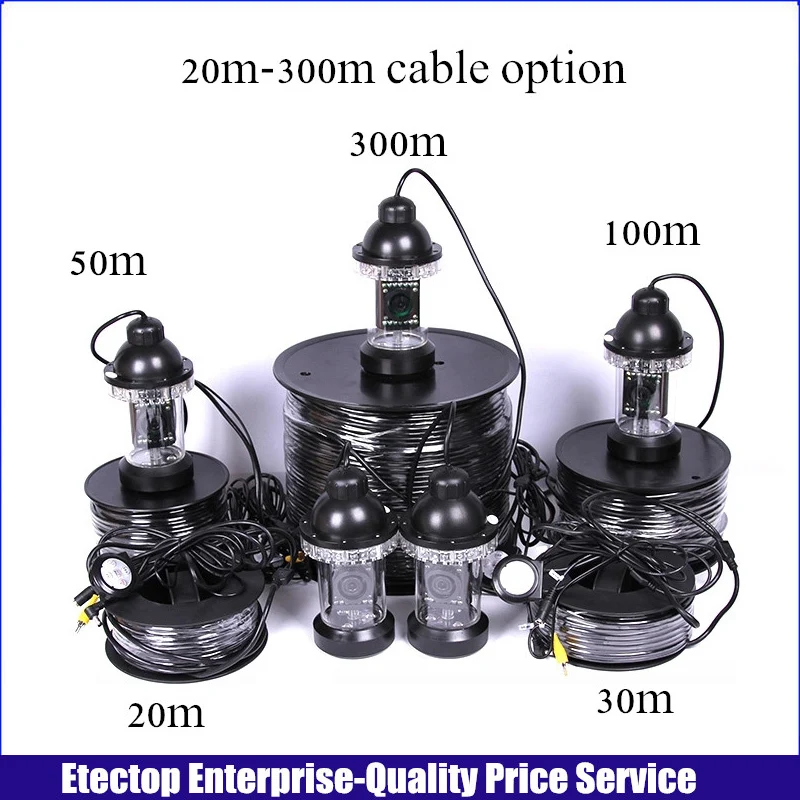 Подводная камера для рыбалки Водонепроницаемая 360 Вращение рыболовная видео инспекция дистанционное управление река море камера 20 м кабель