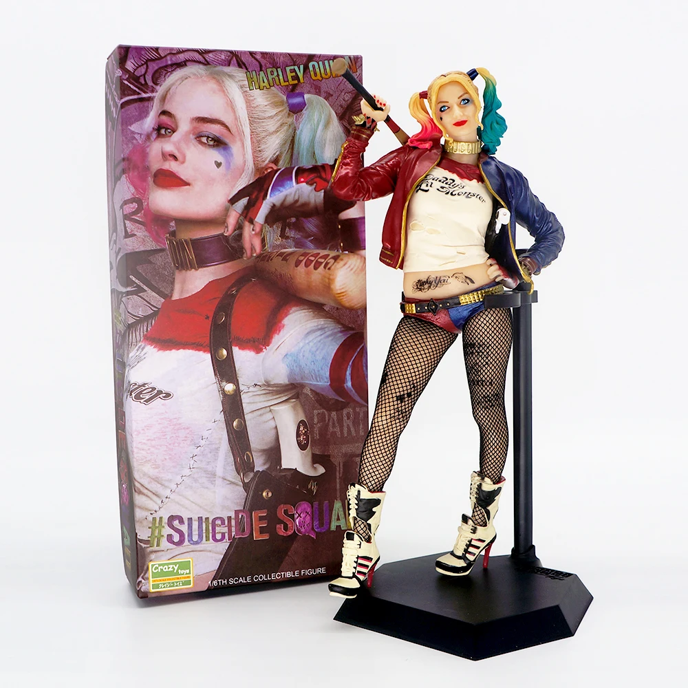 Crazy Toys DC Batman Harley Quinn Suicide Squad 12" PVC Figure Statue Model Gift 