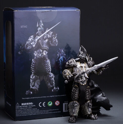 WOW WORLD FALL OF THE LICH KING ARTHAS MENETHIL Фигурки игрушки Аниме Фигурка Коллекционная модель игрушки