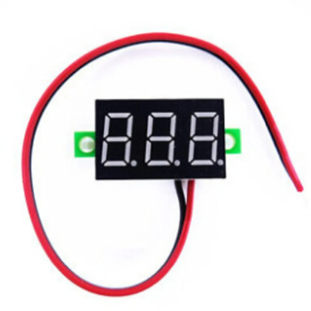 

2 Wire Mini Universal Car Digital Voltmeter Gauge Detector 0.36" Red LED Display Panel Auto Voltage Meter Volt Gauge DC 4.5-30V