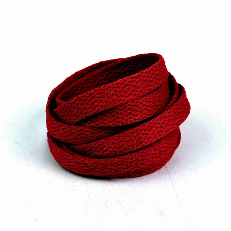 

E-LOV Price Colorful Flat Canvas Shoelaces Red Color Women Men Fashion Shoes Strings Wide Shoes Laces For Sport Sneakers
