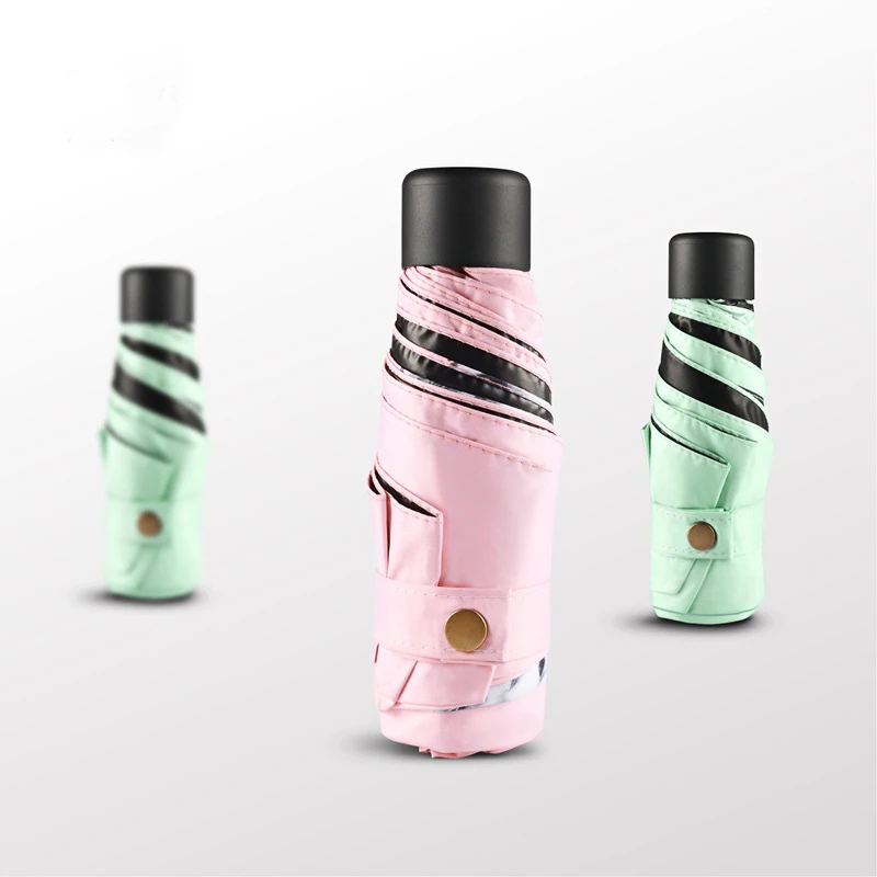 YADA Ultralight Mini Cartoon Dog Cat Umbrella Rain Women uv Cute Charm Umbrella For Womens Windproof Five Folding Umbrella YS690