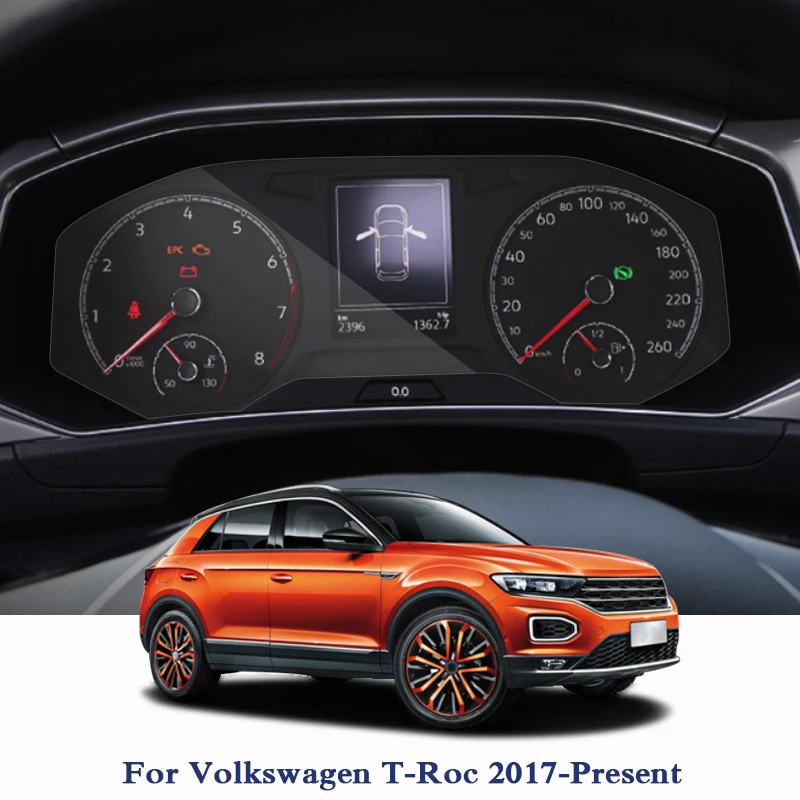 

For Volkswagen T-ROC 2017-Present GPS Navigation Screen Glass Protective Film Dashboard Display Film Internal Car Accessories