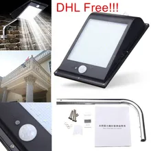 4 шт./партия, DHL/FedEx бесплатно 10 Вт 1000lm SMD 81 светодиодный солнечный уличный датчик света 12 Вт парковка крыльцо безопасности Водонепроницаемый светодиодный уличный свет