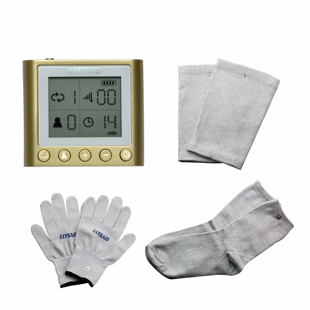 Electrical Stimulator Full Body Relax Tens Muscle Massager Pulse Acupuncture Therapy Massage Device With Glove Sock Kneepads