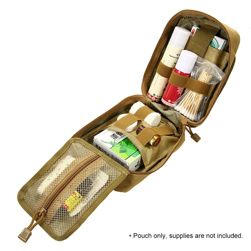 

Outdoor MOLLE Medical Pouch First Aid Kit Utility Bag Emergency Survival First Responder Medic Bag