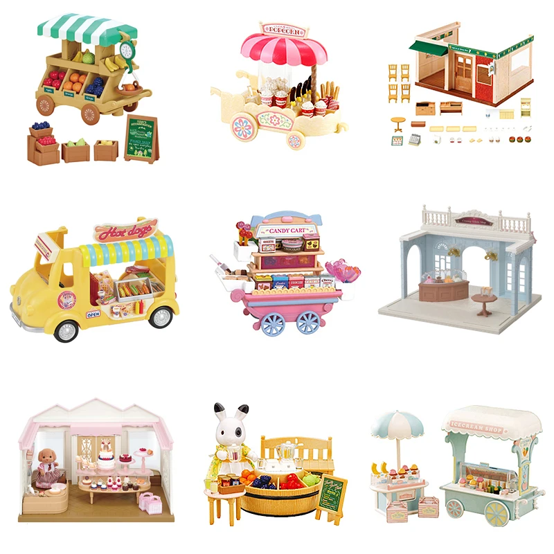 Sylvanian Families кукольный домик игровой набор сцены аксессуары фрукты конфеты вагон игрушка магазин без фигурок