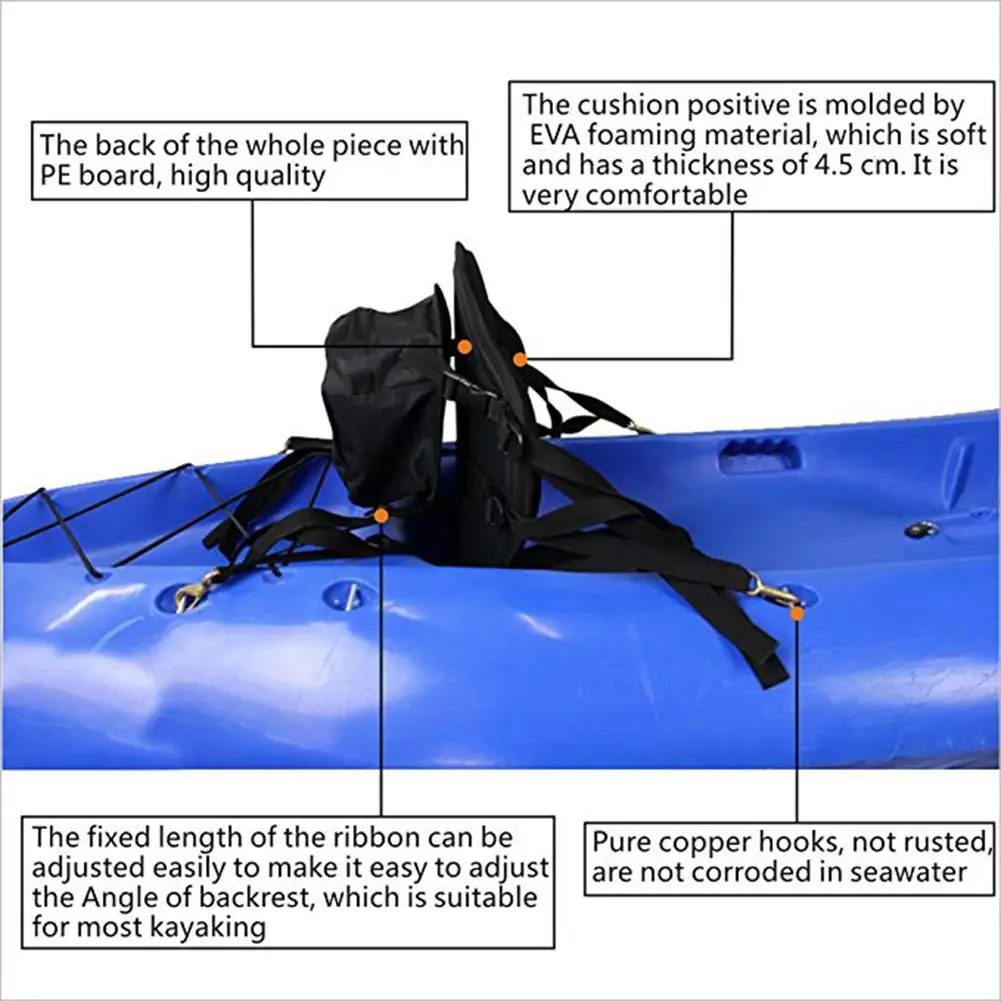 Открытый EVA нескользящий мягкий каяк гребное сиденье база противоскользящая Регулируемая седушка Для Каяка с высокой спинкой