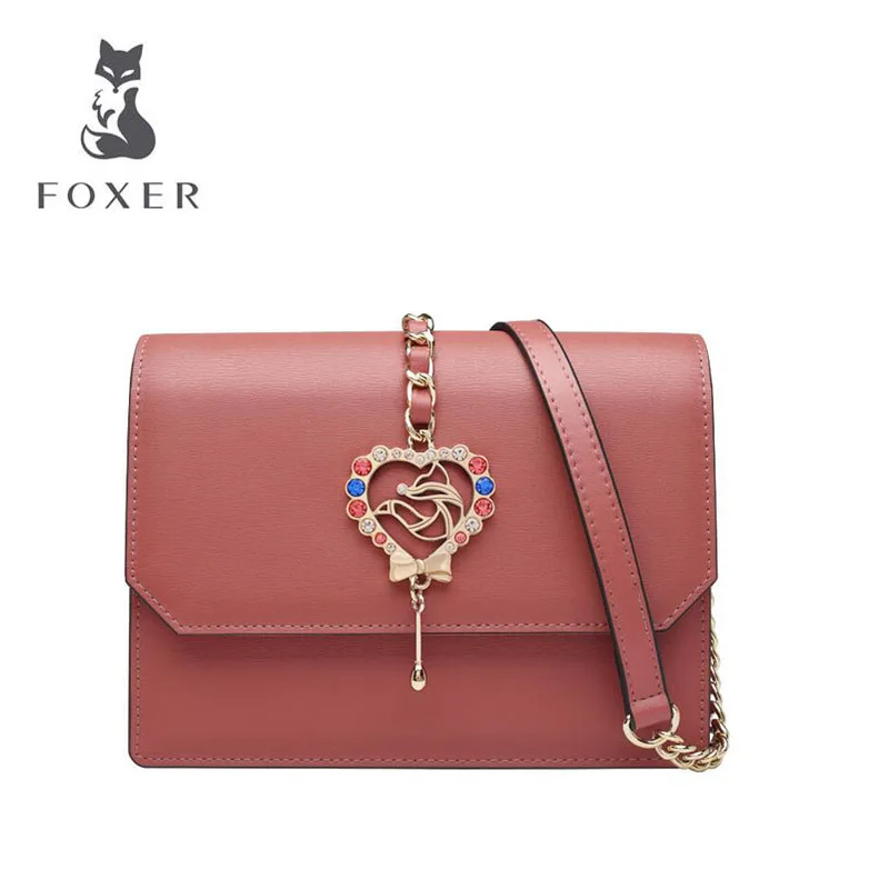 

Cow leather handbag Chain small square bag female 2019 new wave fashion tassel single shoulder mini crossbody bag