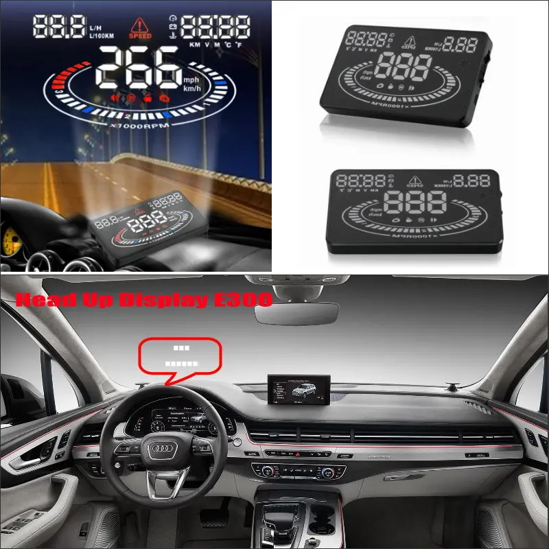 Liislee для Audi Q5 Q7 автомобиля OBD2 превышение скорости Предупреждение Head Up дисплей Saft вождения экран проектор отражающее лобовое стекло